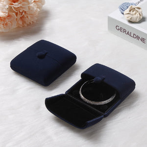 Bracelet Box Velvet Double Open Packaging Jewelry Box Grey Gifts‘ Box