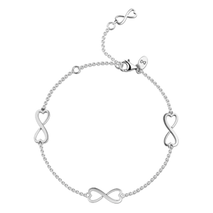 Infinity Love Bracelet Sterling Silver For Women