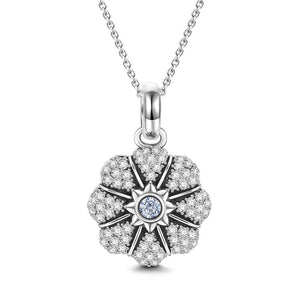 Pumpkin Necklace Rose Silver For Women