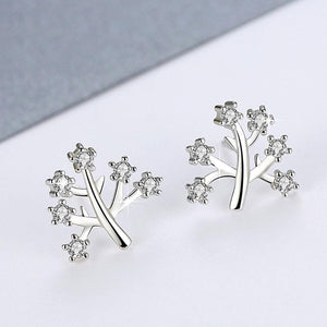 Platinum Plated Wishing Tree Ear Studs