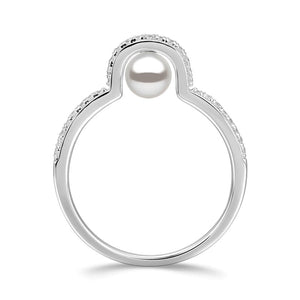 Precious Love Swarovski Pearl Ring Sterling Silver For Women Girls