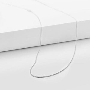 Box Chain Necklace Basic Necklace Adjustable Length 17.7 Inch