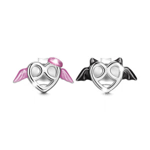 Angels And Demons Unique Stud Earring For Girlfriend Christmas Day Gift