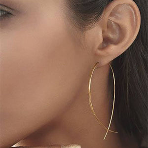 Fish Big Hoop Earrings Copper For Women