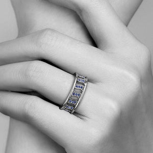 Wave Hollow Modern Ring With Swarovski Zircon For Women Girls