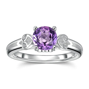 Amethyst Ring True Love Wedding Ring Silver For Women Couple