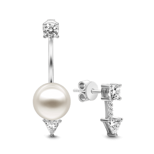 Arrow Earrings Studs Arrow and Pearl Gifts for Girlfriend