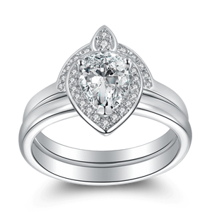 Crown Of Love Silver Wedding Ring With Zircon For Women