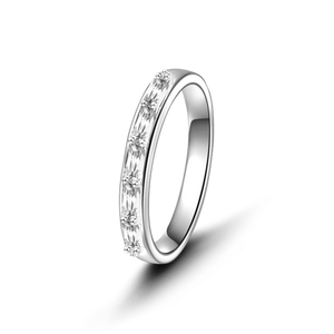 Purity Ring Sterling Silver Ring With Zircon For Women Girls