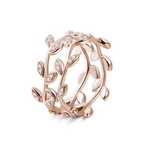 Vine Rose Gold Ring For Women Girls