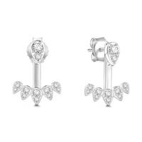 Raindrop Stud Earrings Sterling Silver For Women Girls