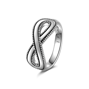 Infinity Promise Ring 925 Sterling Silver Anniversary Gift For Men
