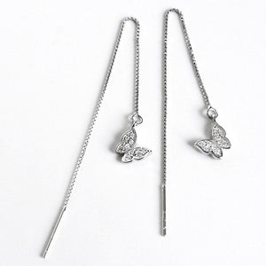 Butterfly Ear Lines Sterling Silver