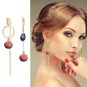 Copper Dangle Earring With Crystal For Women Girl