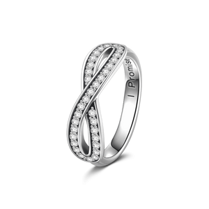 Infinity Ring Sterling Silver For Women Girls Valentine'S Anniversary Day Gift