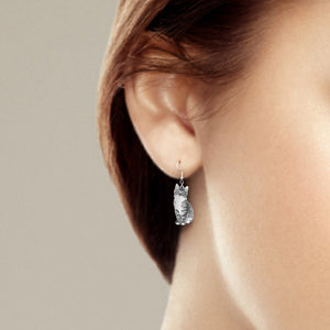 Custom Pet Photo Earrings Cat Dog Earrings Personalized Dangle Earrings for Her