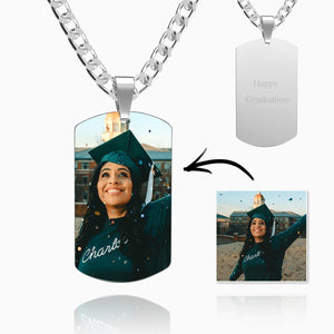 Men's Stainless Steel Photo Pendant Grad Gifts For Him