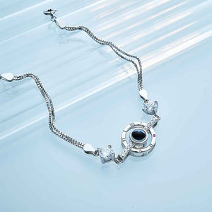 Personalized Photo Projection Bracelet Roman Numerals Elegant Bracelet For Her