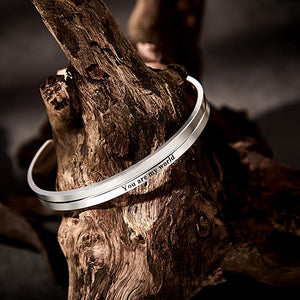 Personalized Engraved Bracelet Vintage Men's Bracelet Father's Day Gift