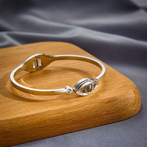 Personalized Photo Projection Devil Eye Bracelet Round Free Adjustment Bracelet for Her