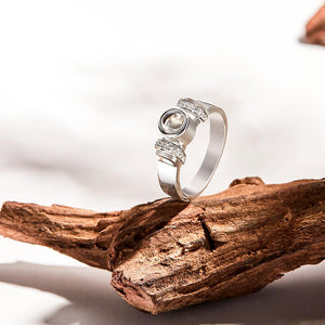 Personalized Photo Projection Ring Simple Elegant Jewelry For Her