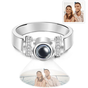 Personalized Photo Projection Ring Simple Elegant Jewelry For Her