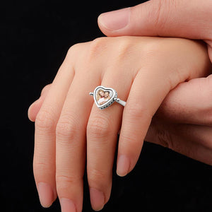 Custom Photo Necklace Photo Ring Personalized Gift For Couple Silver