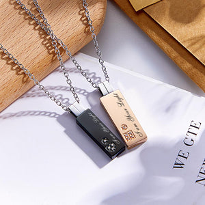 Custom Engraved Necklace Unique Design A Pair Gifts