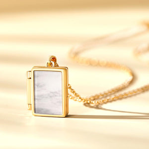 Custom Photo Necklace Pearl Surface Creative Pendant Gifts