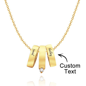 Custom Engraved Necklace Rhinestone Love Gifts