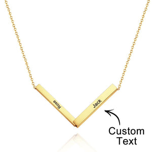 Custom Engraved Necklace Folded Square Necklace Creative Gift for Women