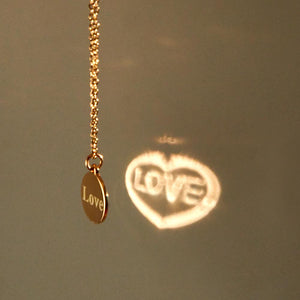 Custom Engraved Necklace Projection Couple Confession Gifts