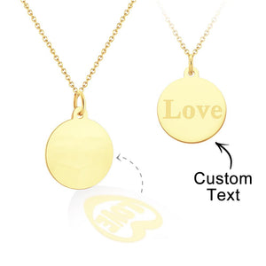 Custom Engraved Necklace Projection Couple Confession Gifts