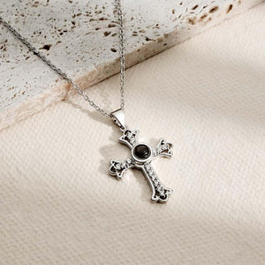 Custom Projection Necklace Diamond Cross Fashion Gift