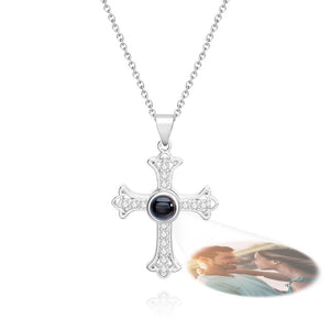 Custom Projection Necklace Diamond Cross Fashion Gift