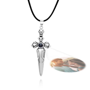 Custom Name Necklace Cool Sword Fashion Gift for Men