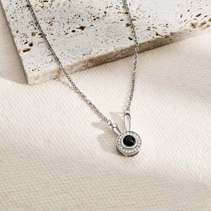 Custom Projection Necklace Rabbit Simple Gift for Her