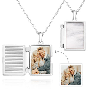 Custom Photo Necklace Pearl Surface Creative Pendant Gifts