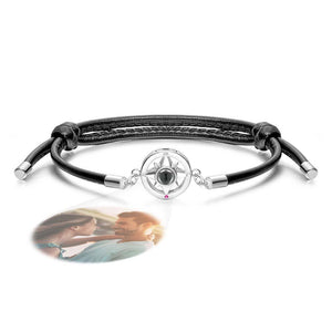 Custom Projection Bracelet Compass Trendy Simple Gifts for Men - 