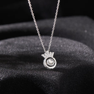 Custom Photo Projection Necklace Crown Creative Gifts