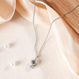 Custom Photo Projection Necklace Creative Trendy Couple Gifts