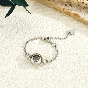 Custom Photo Projection Ring Trendy Best Friend Gift