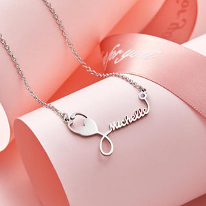 Custom Engraved Birthstone Necklace Stethoscope Gifts
