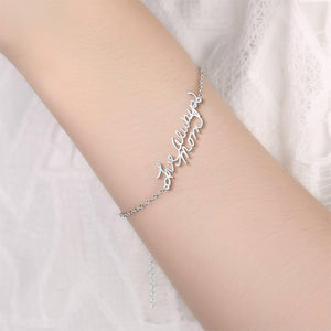 Personalized Photo Handwriting Bracelet Memorial Custom Keepsake Gift for Mom Girlfriend Family