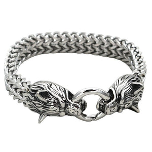 Wolf Head Bracelet Hip Hop Viking Chain Domineering Bracelet For Men