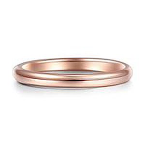 Simple Engagement Ring Rose Gold Plated For Women Girls