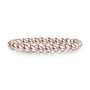 Simple Rose Gold Ring Sterling Silver Concise Style For Women Girls