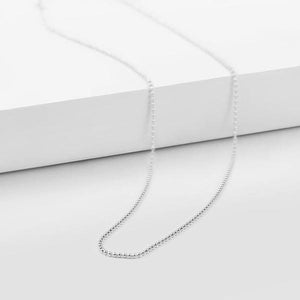 Basic Bead Chain Necklace Adjustable Length 17.7 Inch