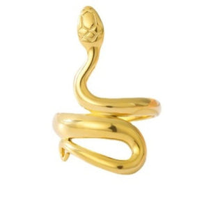 Snake Gold Ring Stainless Steel Us 8 Size For Men