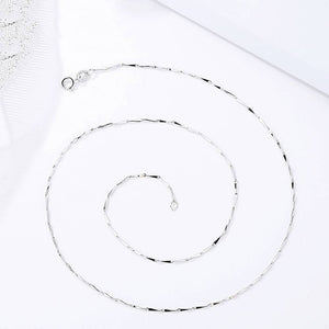 17.72In Silver Bar Link Chain Necklace For Men Women